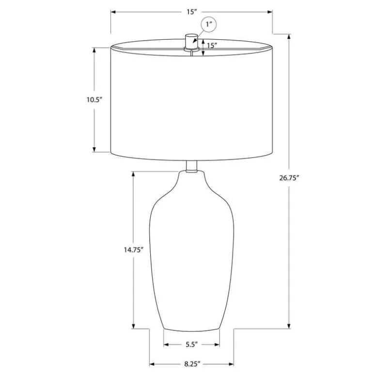 27"H Ceramic Table Lamp