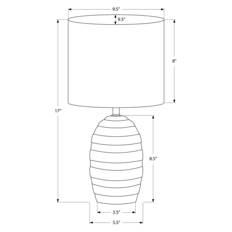 17"H Ceramic Table Lamp