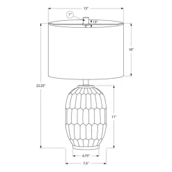 22"H Ceramic Table Lamp