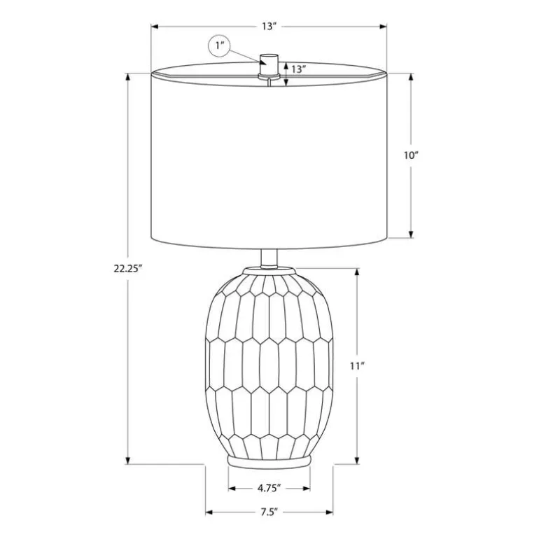 22"H Ceramic Table Lamp