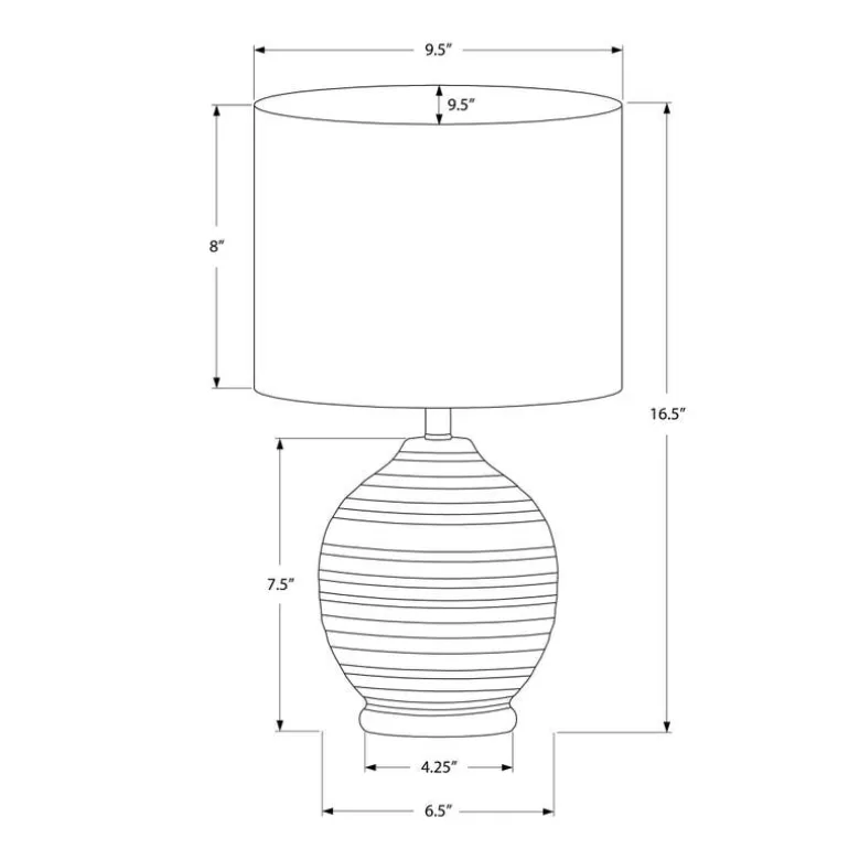 17"H Ceramic Table Lamp