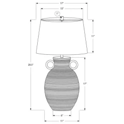 30"H Ceramic Table Lamp