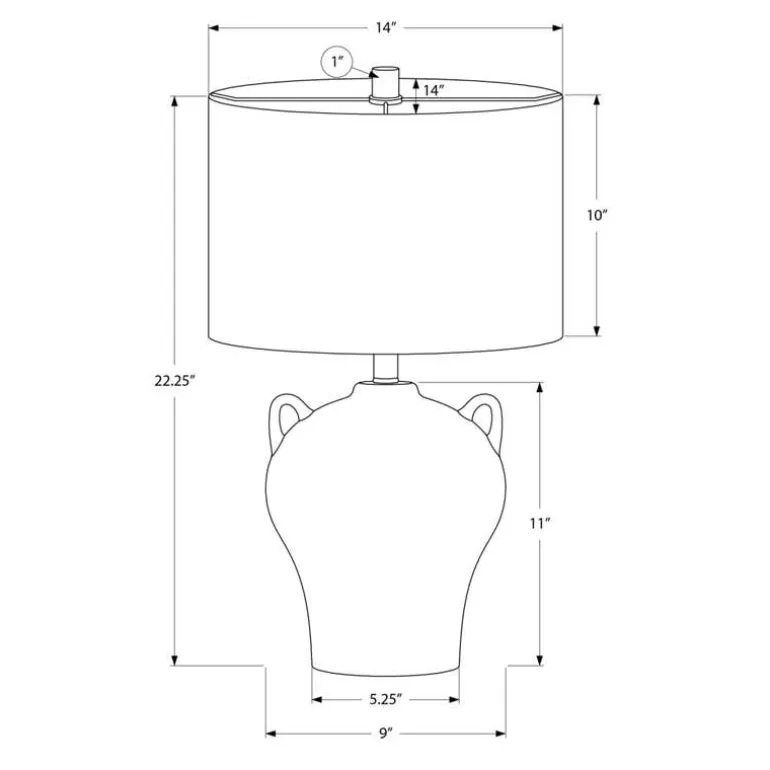 22"H Ceramic Table Lamp