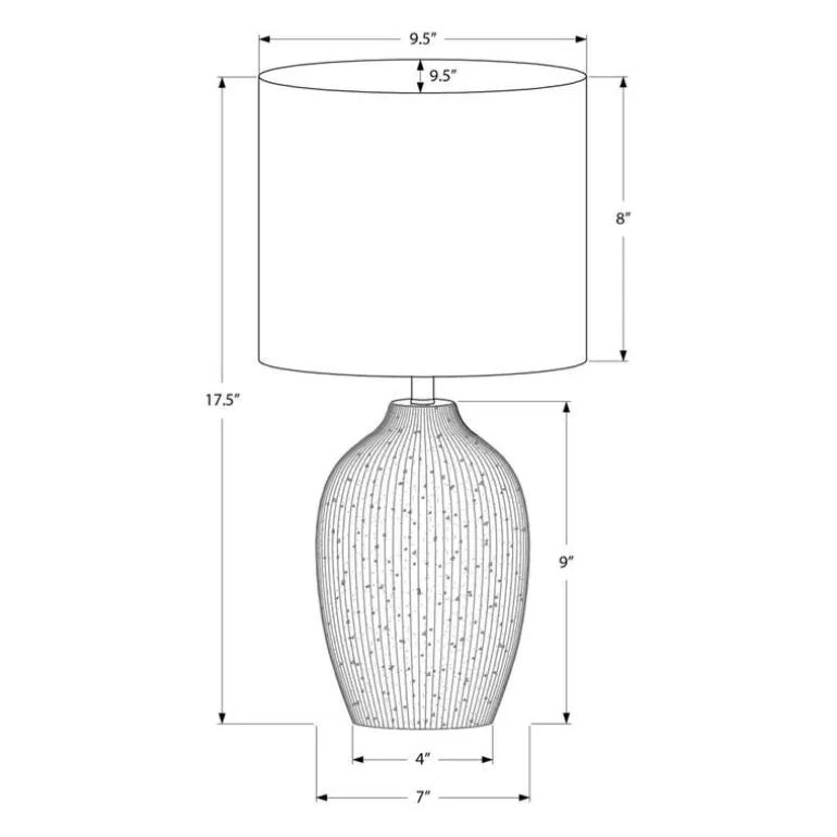 18"H Ceramic Table Lamp