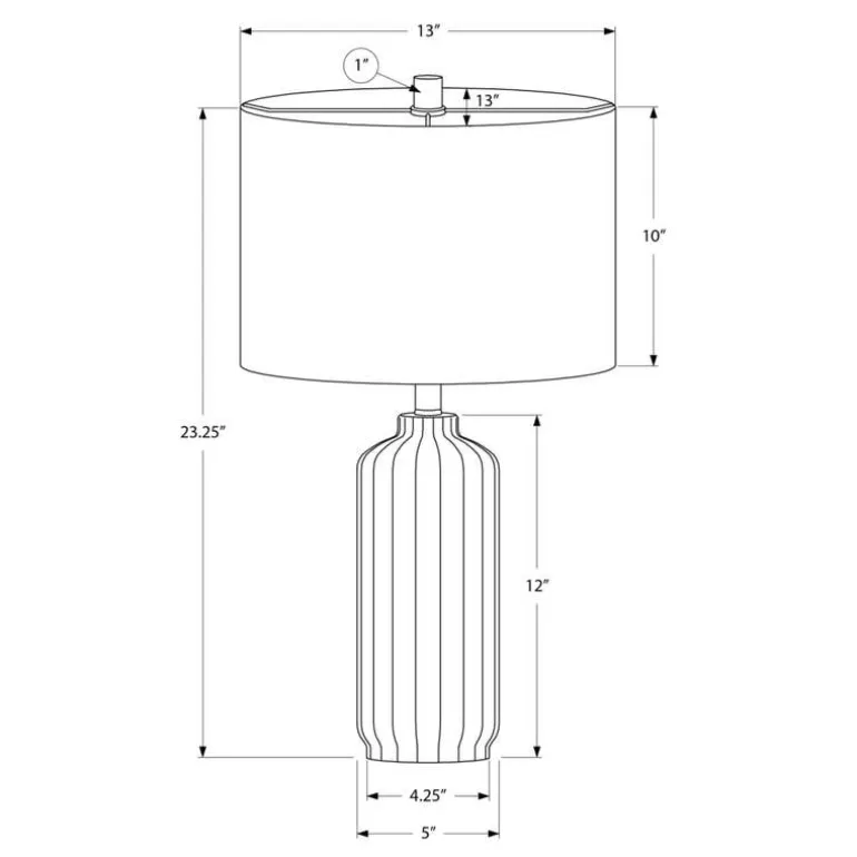 23"H Ceramic Table Lamp