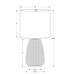 19"H Ceramic Table Lamp