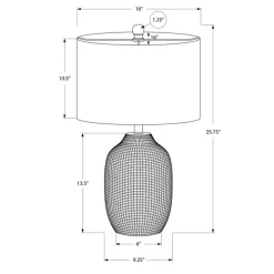 26"H Ceramic Table Lamp