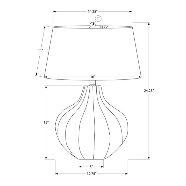 24"H Ceramic Table Lamp