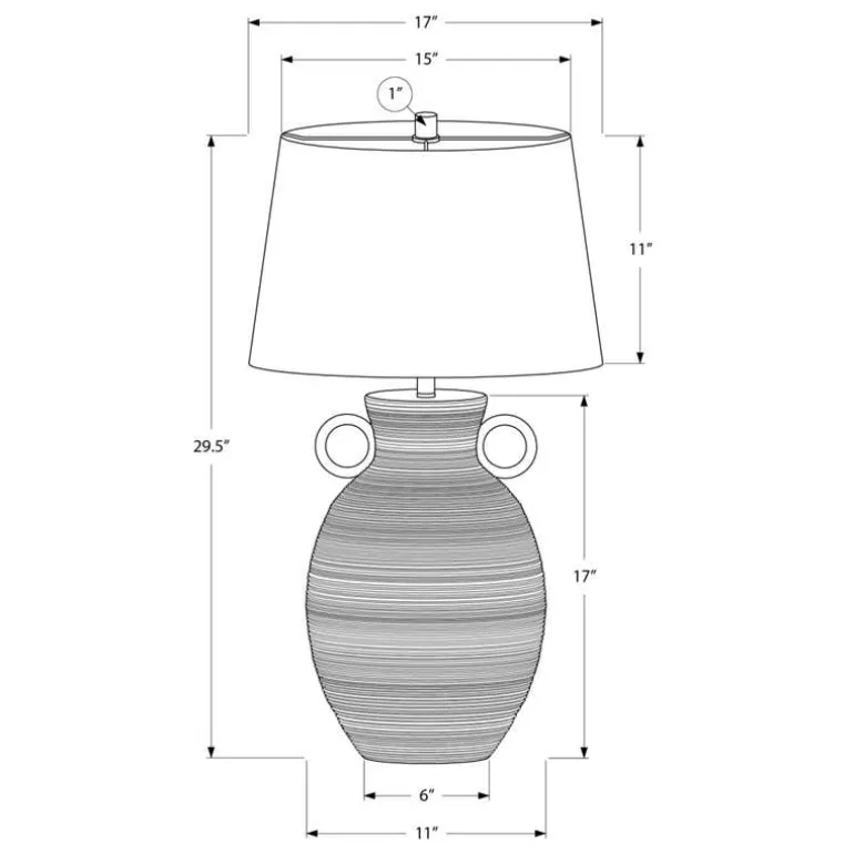 30"H Ceramic Table Lamp