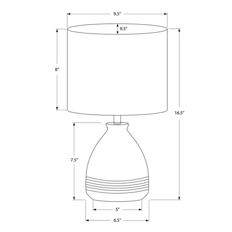 17"H Ceramic Table Lamp