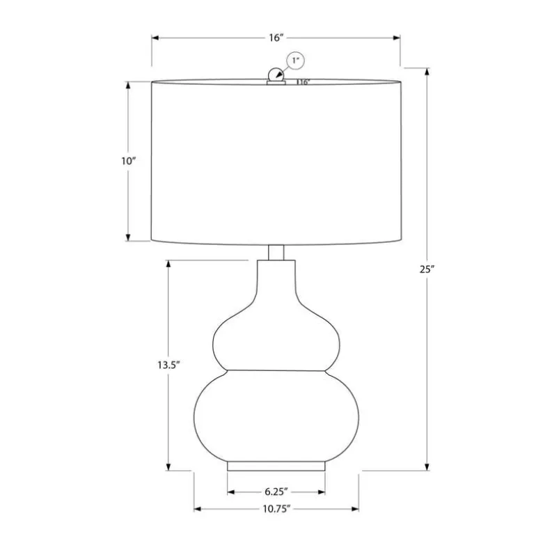 25"H Ceramic Table Lamp