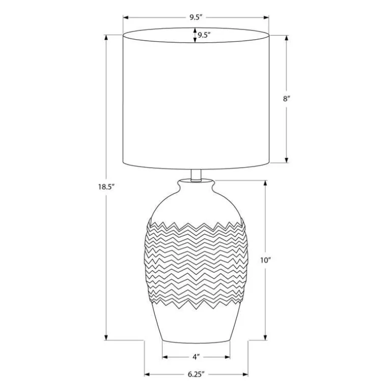 19"H Ceramic Table Lamp