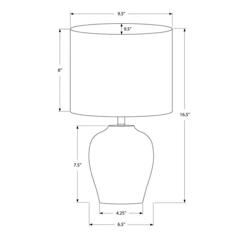 17"H Ceramic Table Lamp