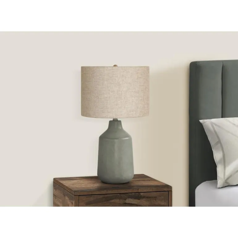 24"H Concrete Table Lamp