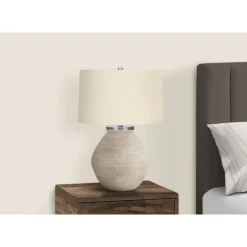 25"H Concrete Table Lamp