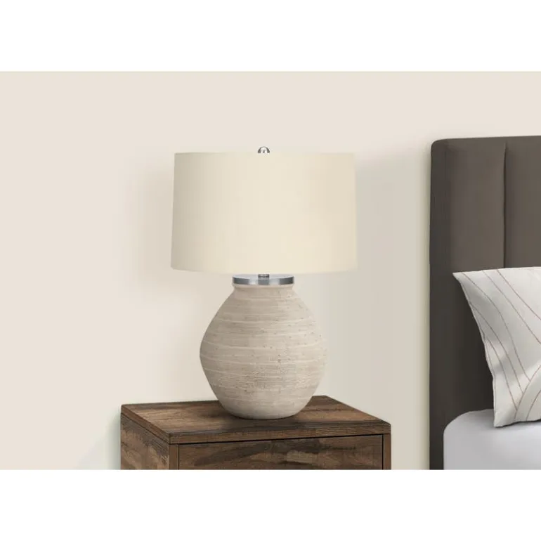 25"H Concrete Table Lamp
