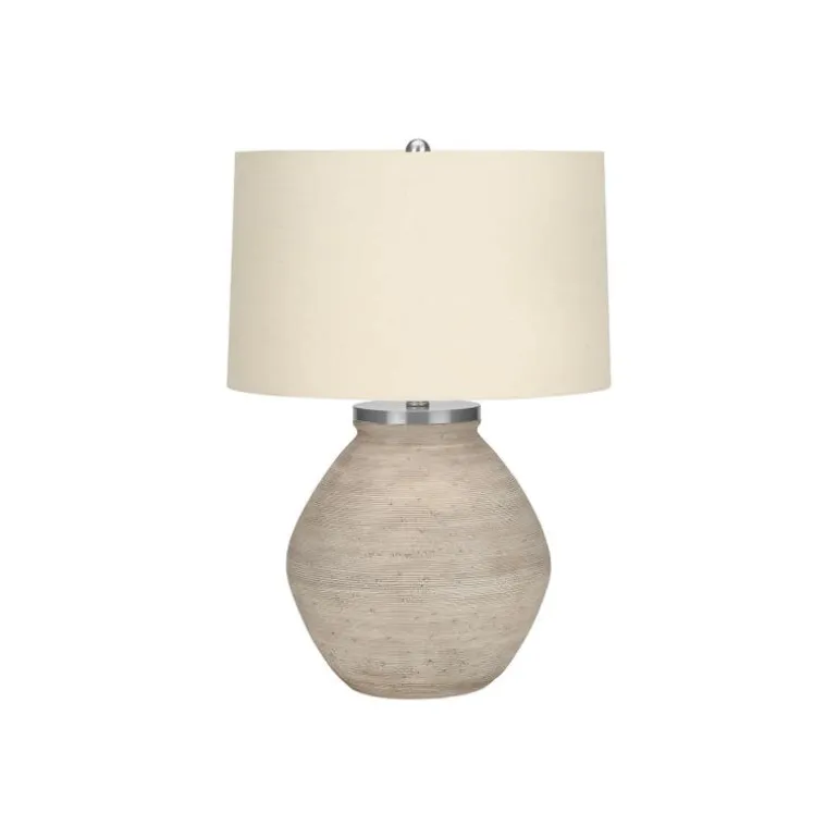25"H Concrete Table Lamp
