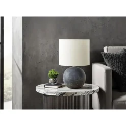16"H Concrete Table Lamp