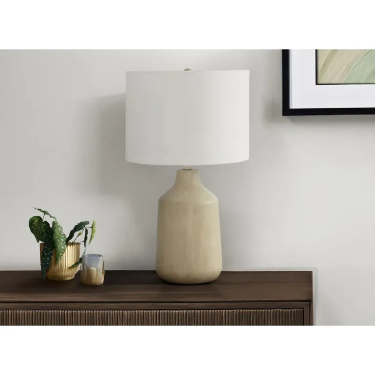 24"H Concrete Table Lamp