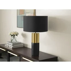 25"H Concrete Table Lamp