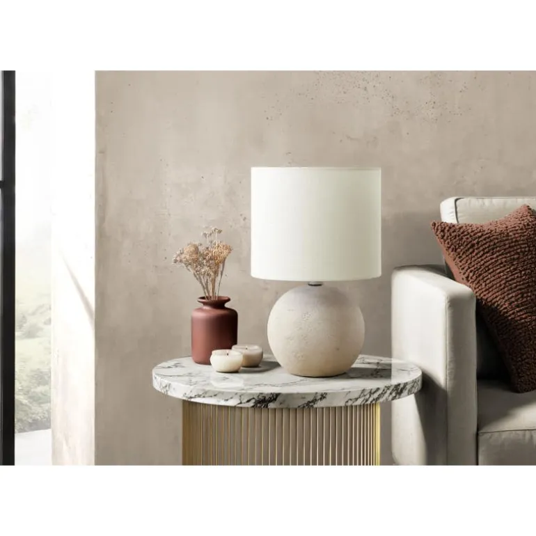 16"H Concrete Table Lamp