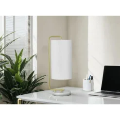 20"H Faux Marble Table Lamp