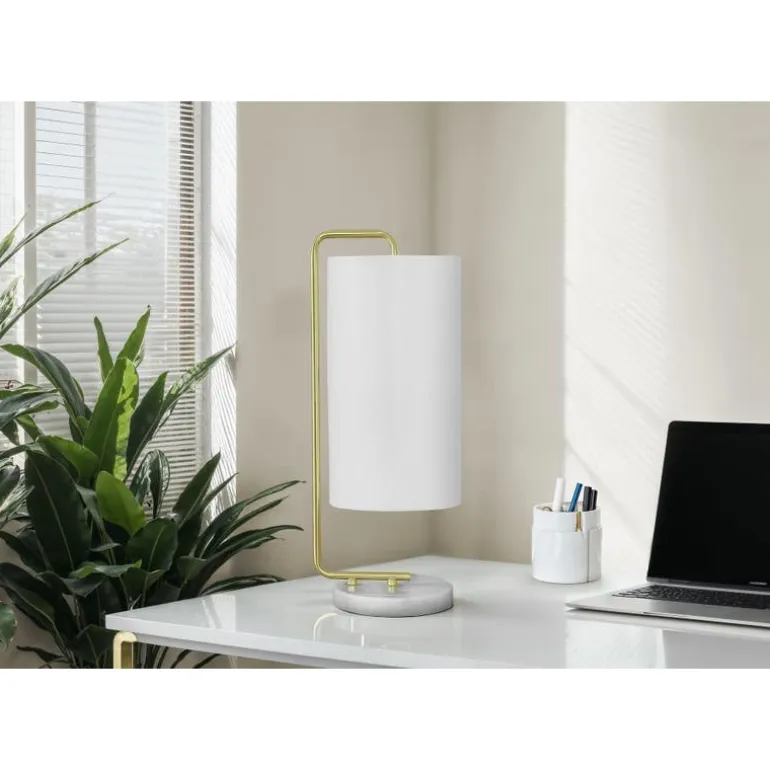 20"H Faux Marble Table Lamp