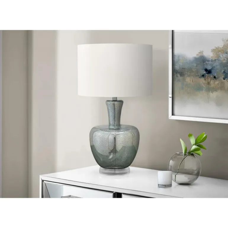 26"H Glass Table Lamp