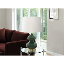 24"H Glass Table Lamp