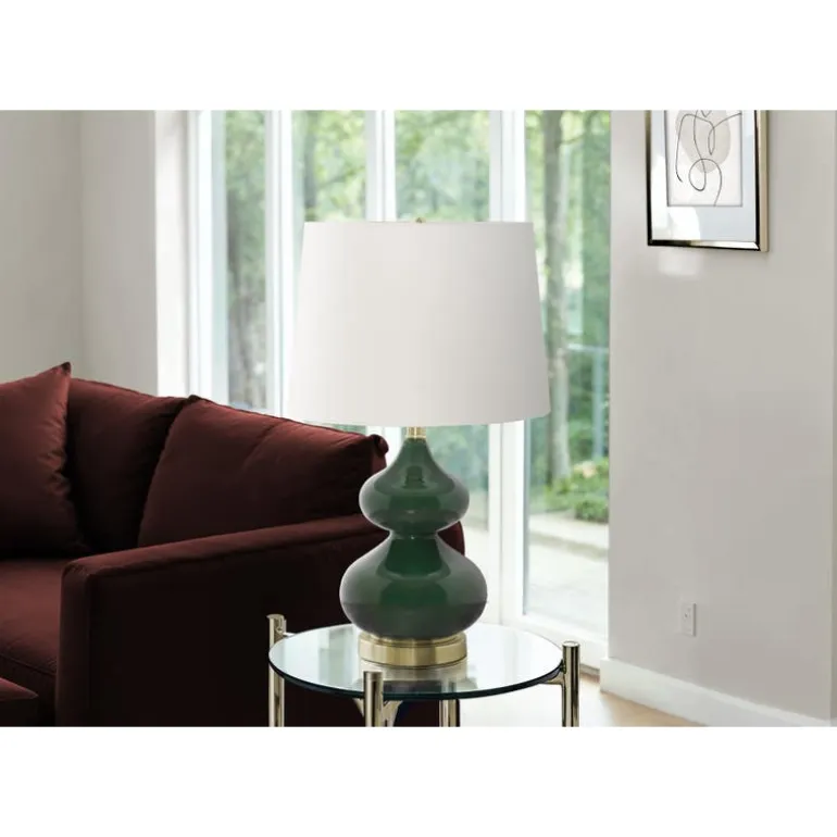 24"H Glass Table Lamp