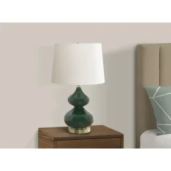 24"H Glass Table Lamp