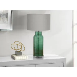 28"H Glass Table Lamp