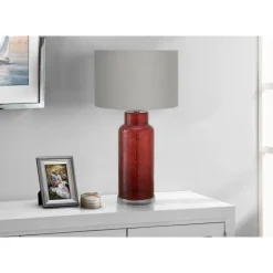 28"H Glass Table Lamp