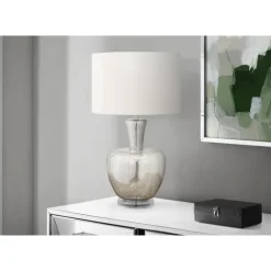 26"H Glass Table Lamp