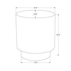 25"H Indoor or Outdoor Accent Table - Monarch