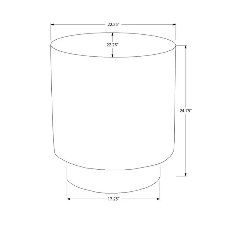 25"H Indoor or Outdoor Accent Table - Monarch