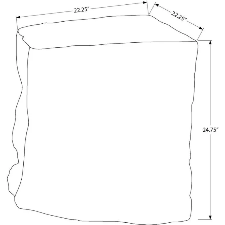 25"H Indoor or Outdoor Accent Table - Monarch