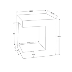 25"H Indoor or Outdoor Accent Table - Monarch