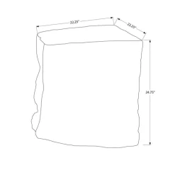 25"H Indoor or Outdoor Accent Table - Monarch