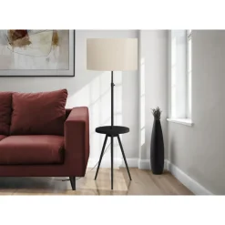 63"H Metal Floor Lamp with USB Ports