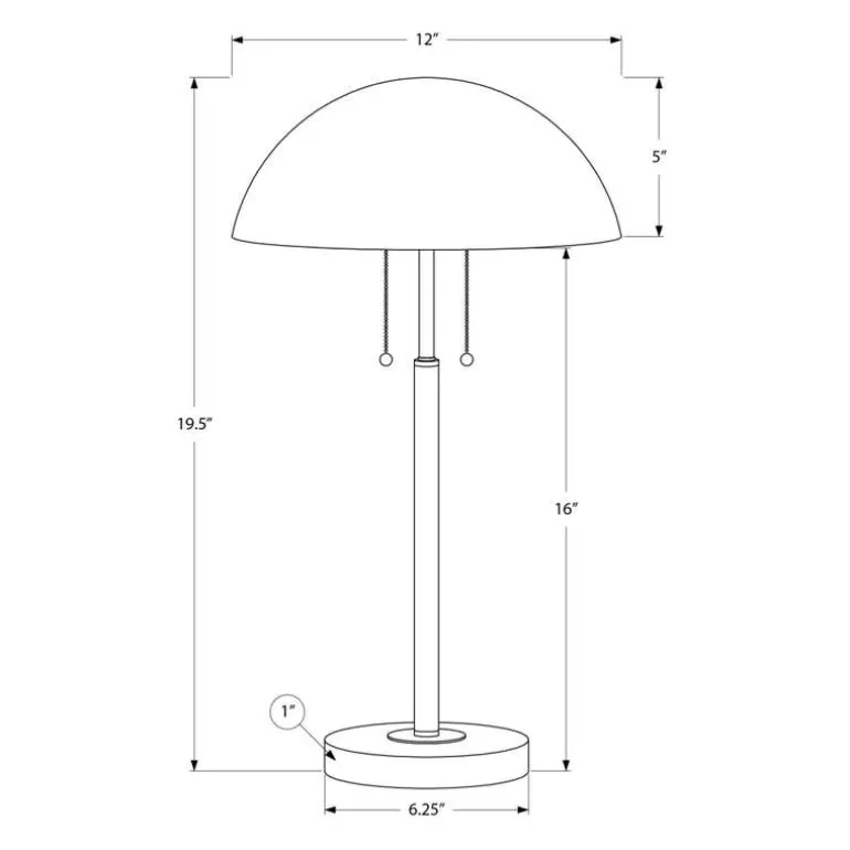 20"H Metal Table Lamp