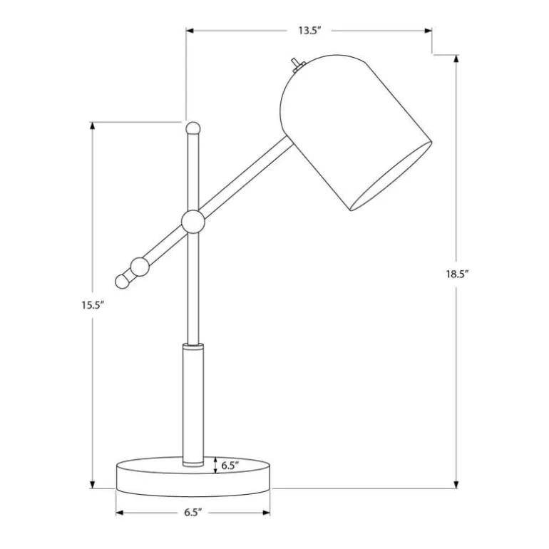 18"H Metal Table Lamp
