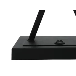 25"H Metal Table Lamp with USB Ports