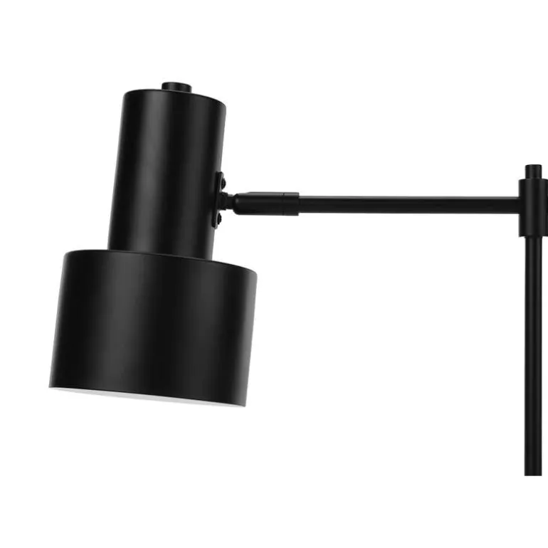 21"H Metal Table Lamp with USB Ports