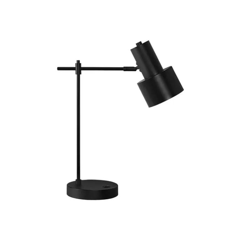 21"H Metal Table Lamp with USB Ports