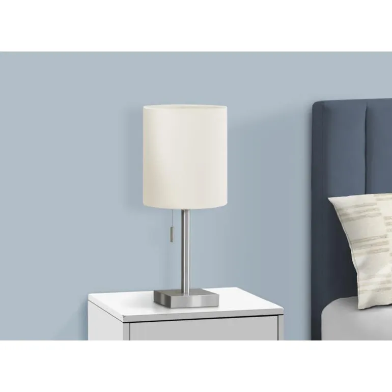 17"H Metal Table Lamp with USB Ports (2pcs)