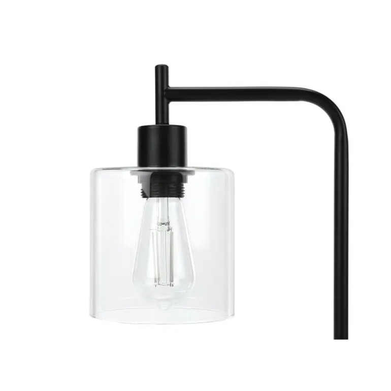 20"H Metal Table Lamp with USB Ports