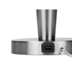 24"H Metal Table Lamp with USB Ports (2pcs)