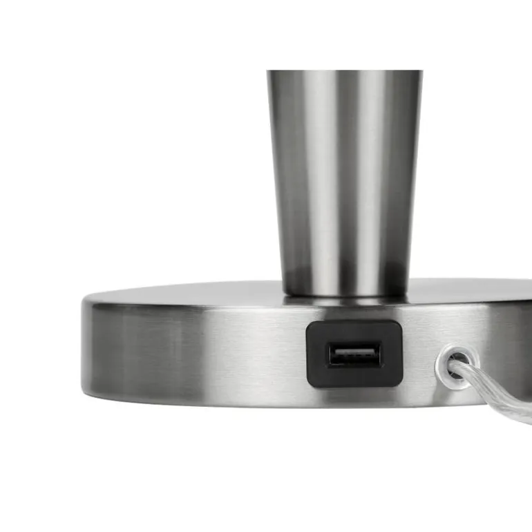 24"H Metal Table Lamp with USB Ports (2pcs)