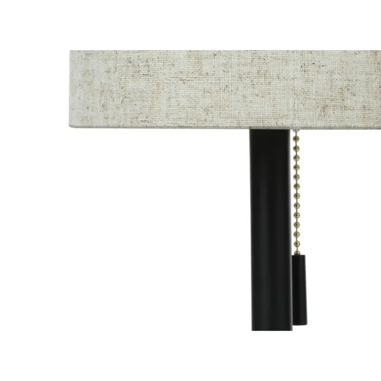 17"H Metal Table Lamp with USB Ports (2pcs)